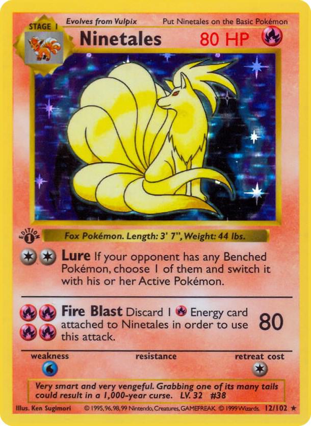 Ninetales 12 Base Set (Unlimited) - MP