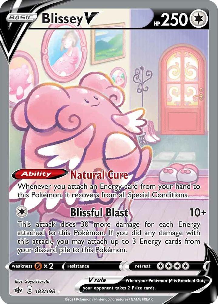 Blissey V (Alternate Full Art) 183/198 Chilling Reign