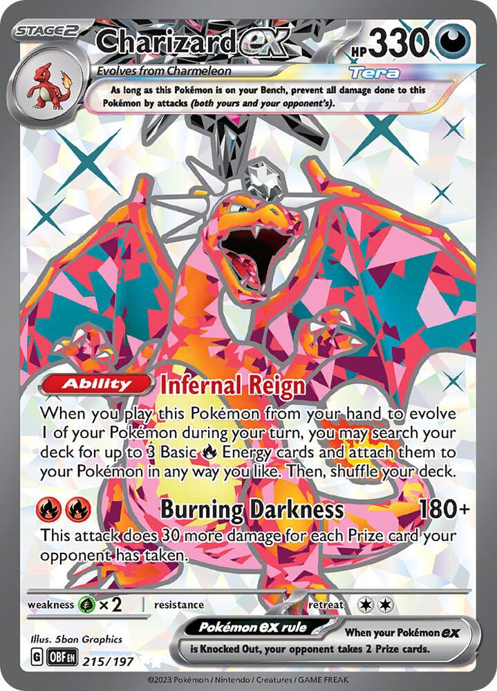 Charizard ex 215/197 Obsidian Flames