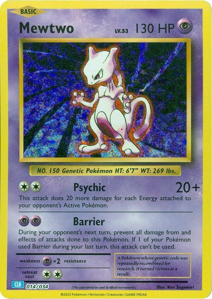 Mewtwo 014/034 Classic Collection