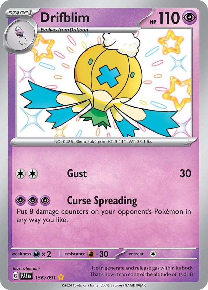 Drifblim 156/091 Paldean Fates