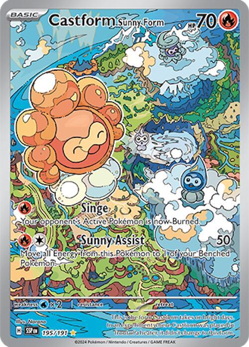 Castform Sunny Form 195/191 Surging Sparks