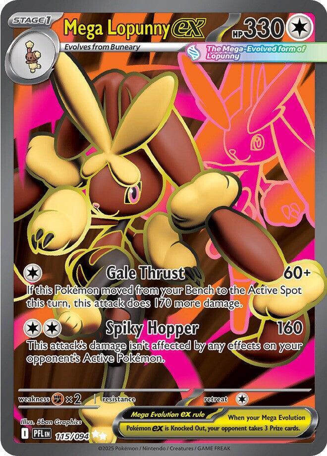 Mega Lopunny ex 115/094 Phantasmal Flames