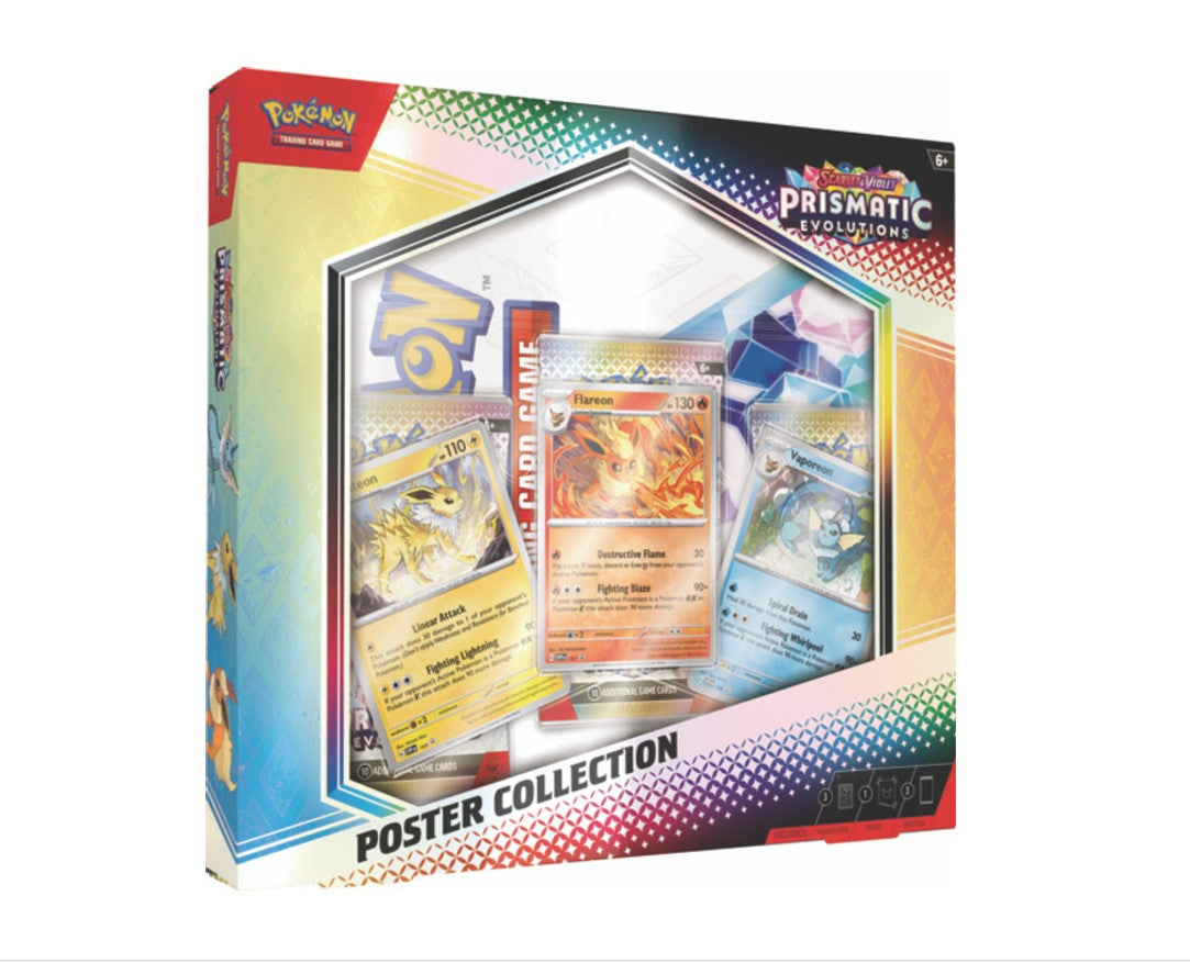 Pokemon TCG: Scarlet and Violet Prismatic Evolutions Poster Collection