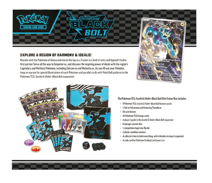 Pokemon TCG: Scarlet and Violet Black Bolt Elite Trainer Box