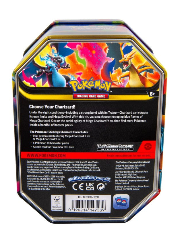 Pokémon TCG: Mega Charizard Tin 2026