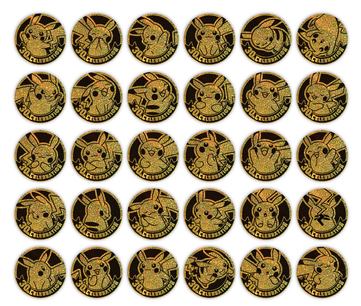 Pokemon TCG: 30th Celebration Coin Set - Chinese