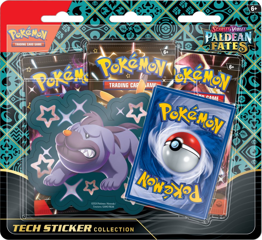 Pokémon TCG Scarlet and Violet Paldean Fates Tech Sticker Collection
