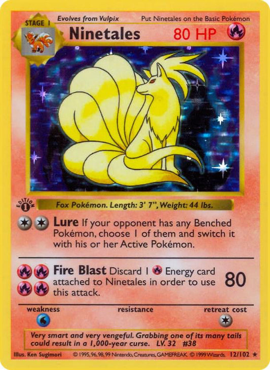 Ninetales 12 Base Set (Unlimited) - MP