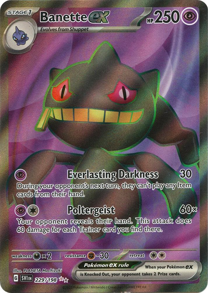 Banette ex 229/198 Scarlet & Violet Base Set