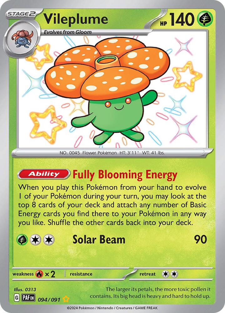 Vileplume 094/091 Paldean Fates