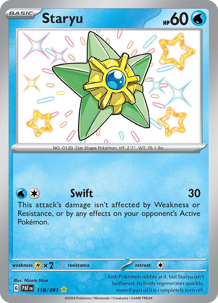 Staryu 118/091 Paldean Fates