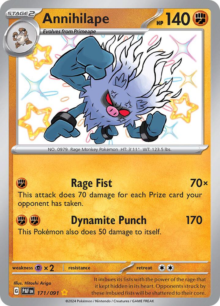 Annihilape 171/091 Paldean Fates