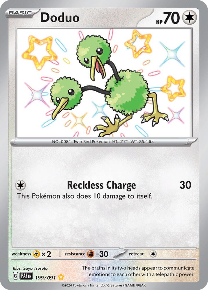 Doduo 199/091 Paldean Fates