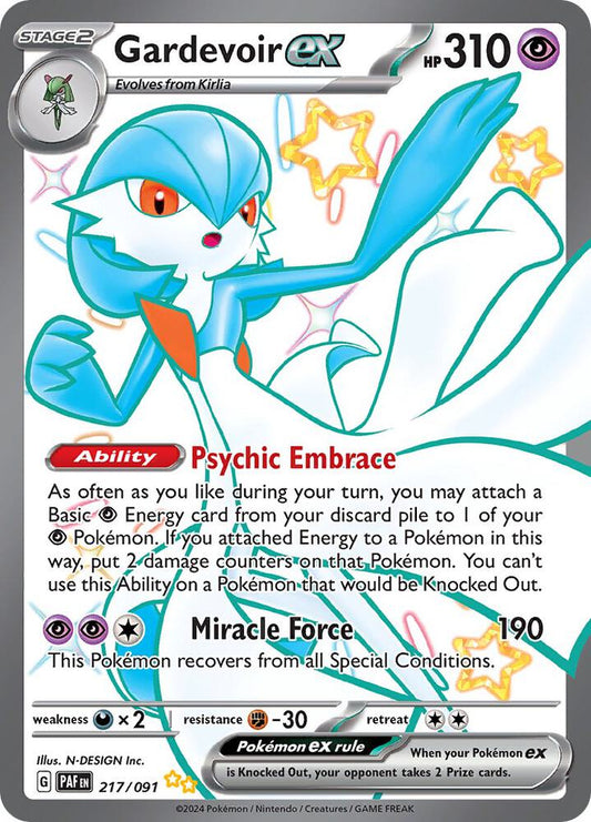 Gardevoir ex 217/091 Paldean Fates - MP