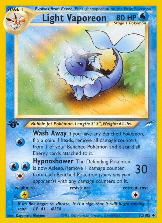 Light Vaporeon 52 Neo Destiny - LP