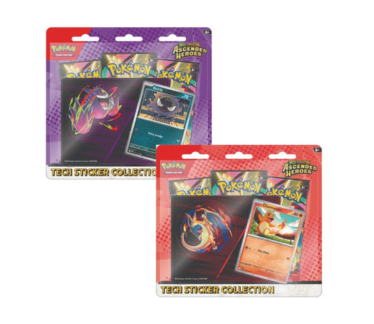 Pokémon TCG: Mega Evolution Ascended Heroes Tech Sticker Collection + Apex Sleeves