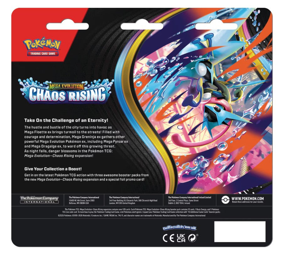 Pokemon TCG: Chaos Rising 3-pack Booster Blister