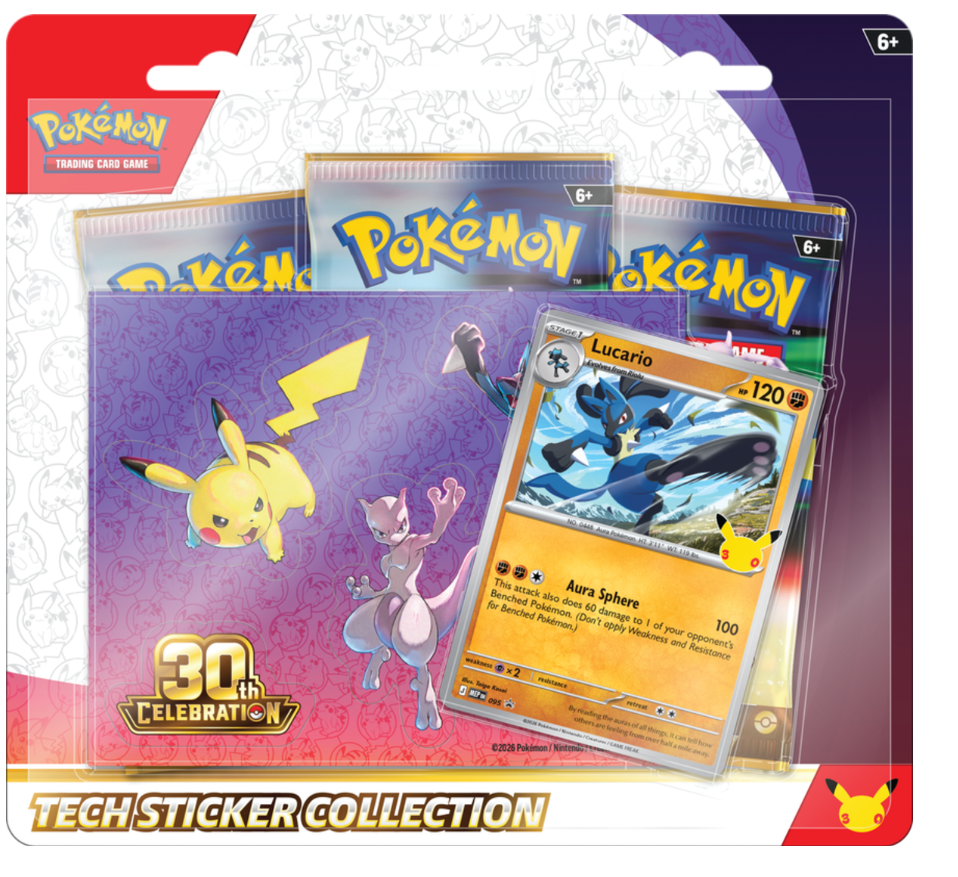 Pokémon TCG: 30th Celebration -- Tech Sticker Collection
