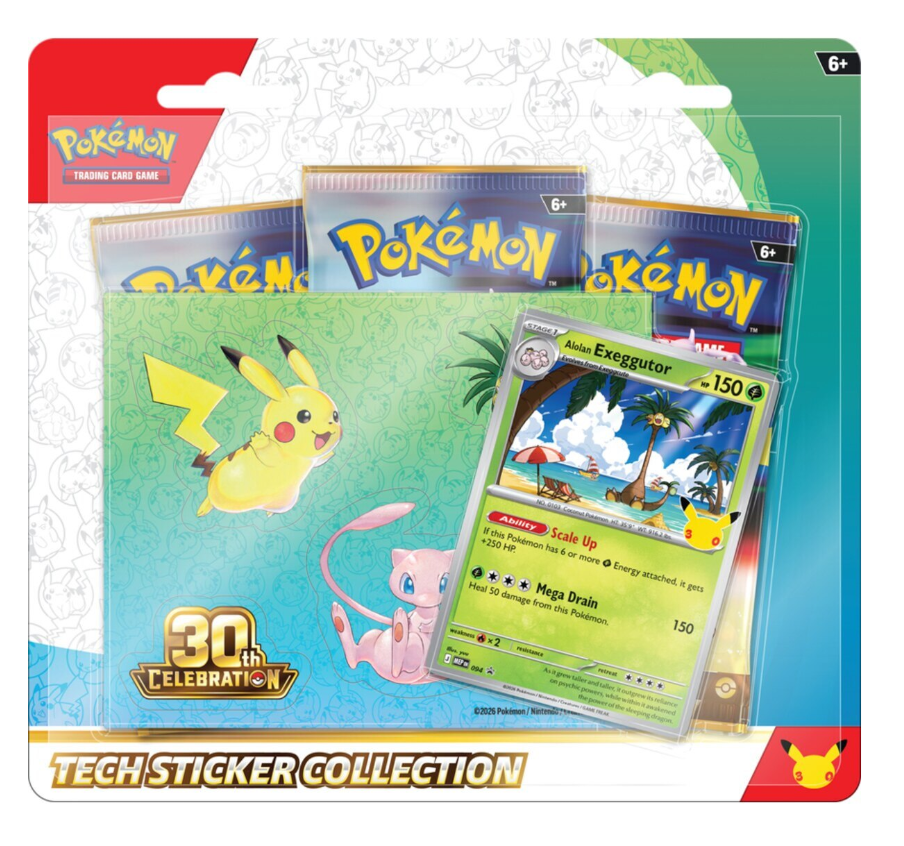 Pokémon TCG: 30th Celebration -- Tech Sticker Collection