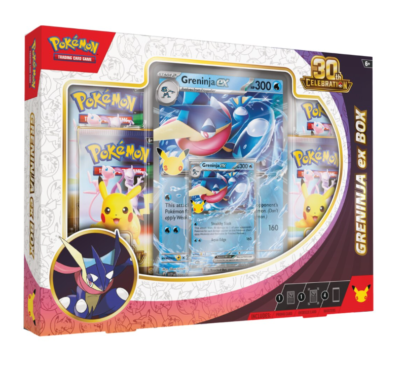 Pokemon TCG: 30th Celebration -- Sylveon ex Box or Greninja ex Box