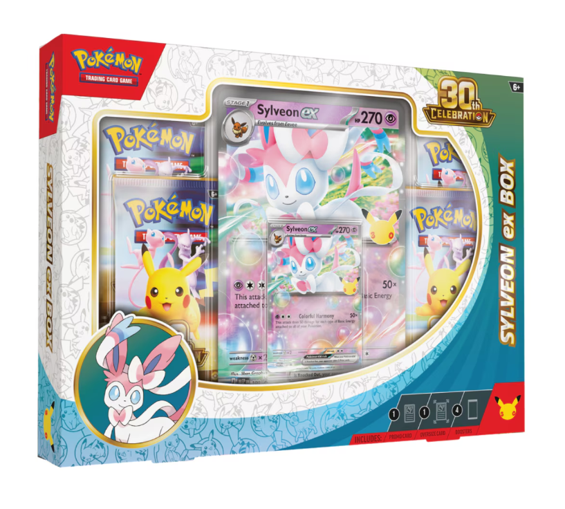 Pokemon TCG: 30th Celebration -- Sylveon ex Box or Greninja ex Box