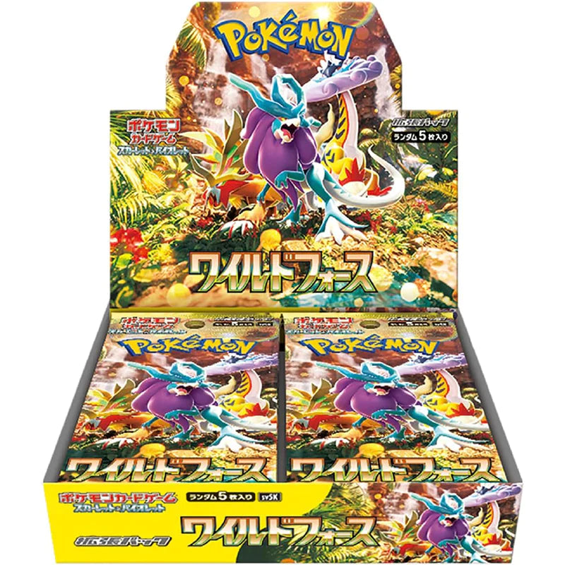 Wild Force sv5K Booster Box and Cyber Judge sv5M Booster Box Combo