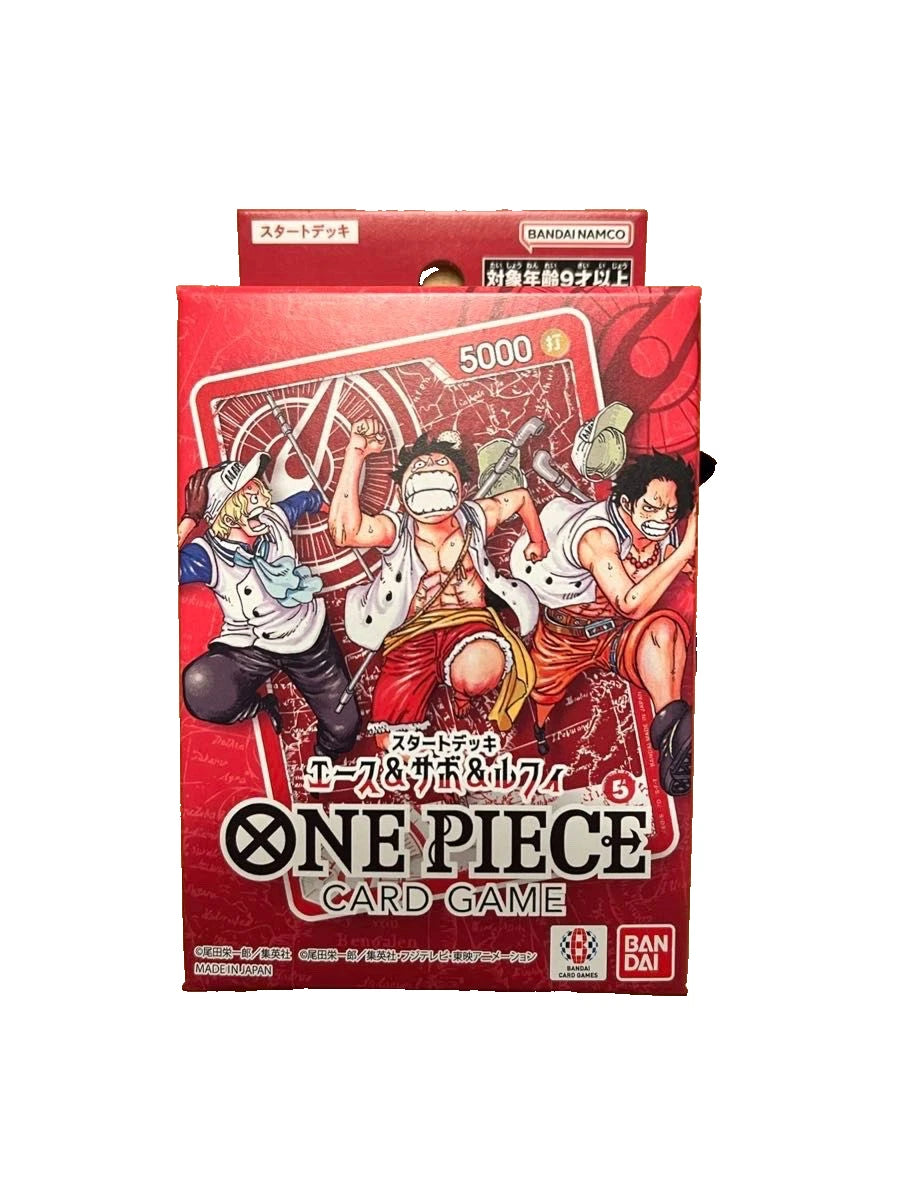 One Piece TCG: ONE PIECE Card Game Start Deck Ace Sabo Luffy Shonen Jump 4&5 Promo - Japanese